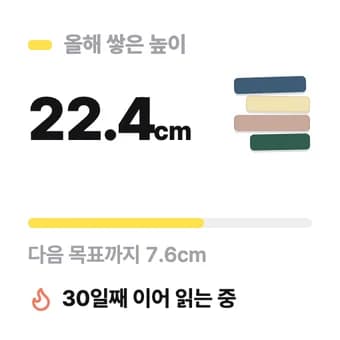 종이 바탕의 쌓은 높이 위젯